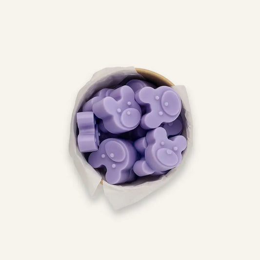 แว็กซ์หอมช่วยให้นอนหลับ กลิ่น Sleepy Teddy ผสมลาเวนเดอร์ รูปหมี Wax Fancy ในถ้วยคราฟท์แบรนด์ Dalayla