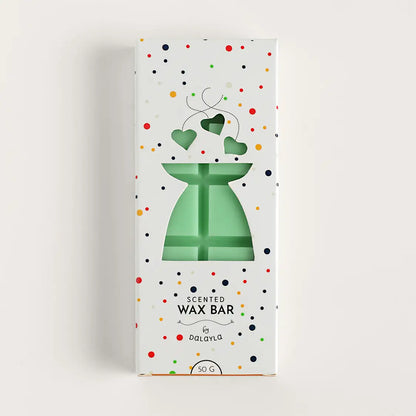 กล่องแว็กซ์หอมแท่ง Home Spa บาย Dalayla ขนาด 50 กรัม บรรจุภัณฑ์ลายจุดสีสันสดใส