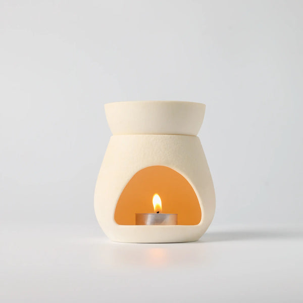 Two-piece Dalmatian aroma burner and wax warmer