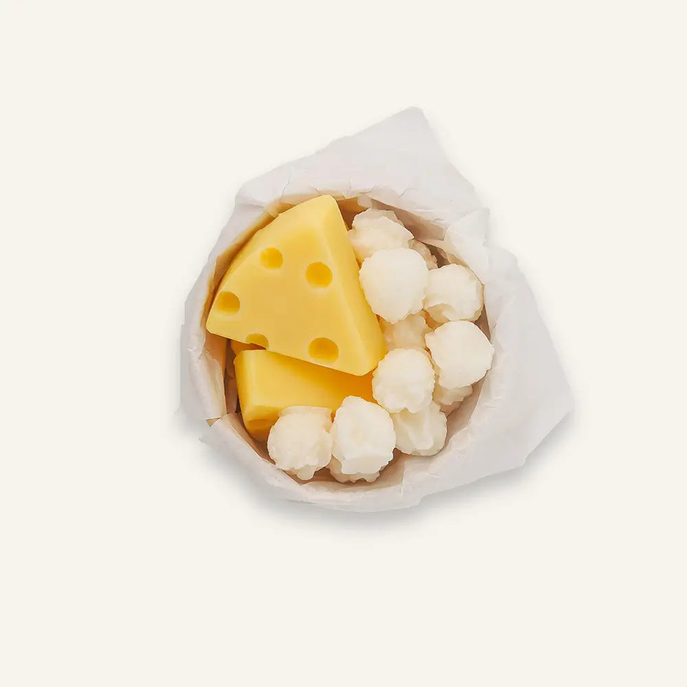 แว็กซ์หอมกลิ่นหวาน กลิ่น Caramel Popcorn หอมเนยและคาราเมล คอลเลกชัน Wax Fancy ในถ้วยคราฟท์แบรนด์ Dalayla