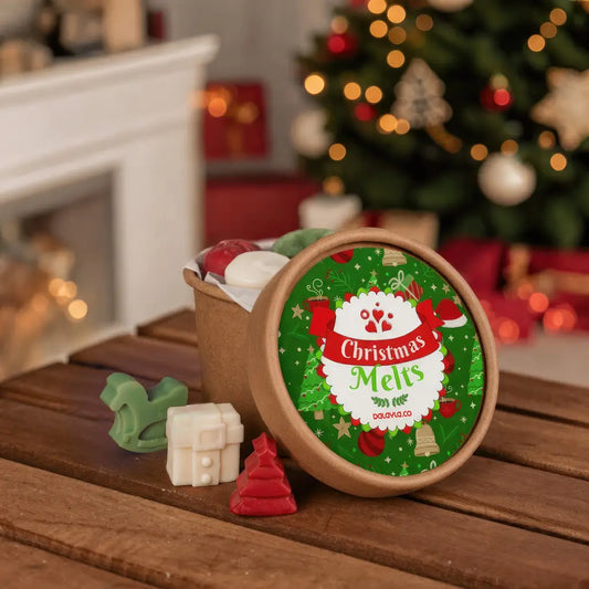 กระปุกแว็กซ์หอม Christmas Melts แบรนด์ Dalayla แว็กซ์หอมแฮนด์เมดสำหรับเตาอโรม่า ของขวัญวันคริสต์มาสและปีใหม่