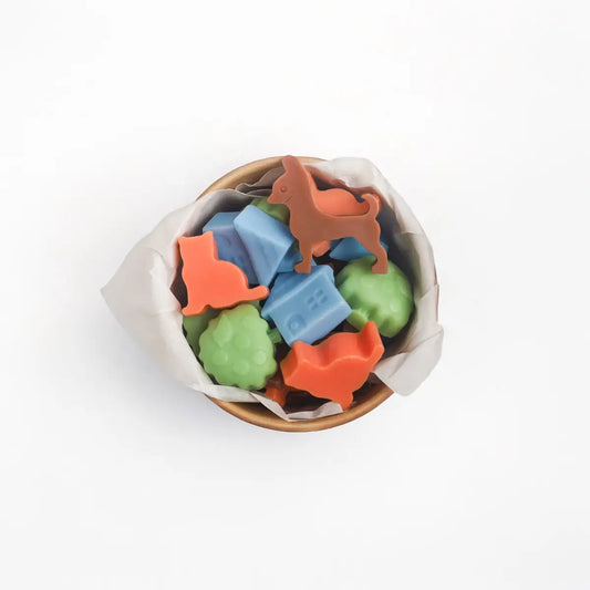 แว็กซ์หอมกลิ่นผลไม้ กลิ่น Sweet Home รวมกลิ่นพีชและมะม่วง คอลเลกชัน Wax Fancy ในถ้วยคราฟท์แบรนด์ Dalayla