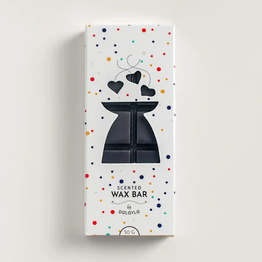 กล่องแว็กซ์หอมแท่ง Star Dust บาย Dalayla ขนาด 50 กรัม บรรจุภัณฑ์ลายจุดสีสันสดใส