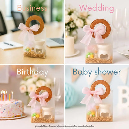 ภาพแนะนำโอกาสในการมอบเซ็ตของขวัญแว็กซ์หอม เช่น ของขวัญวันเกิด ของชำร่วยงานแต่งงาน เบบี้ชาวเวอร์ และของขวัญสำหรับวันสำคัญต่างๆ